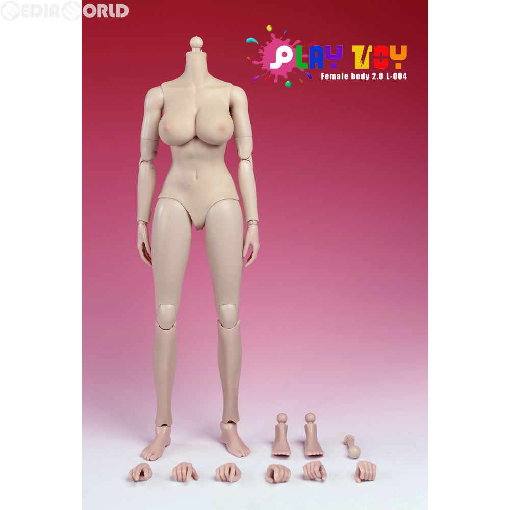 【新品即納】[FIG] (再販) 1/6 女性素体 2.0 ホワイト ラージバスト ドール用素体(L-004) プレイトイ(20161231)