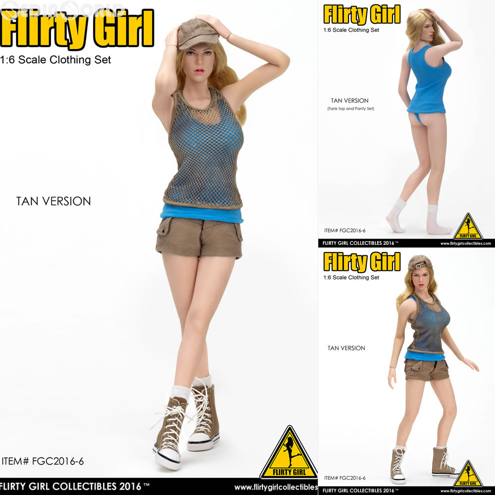 【新品即納】[FIG] 1/6 女性用 コンバット ショート ファッション セット タン ドール用衣装(FGC2016-6) フラティガール・コレクティブル(20160825)