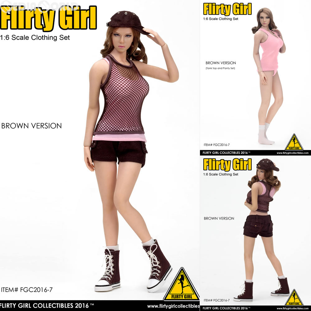 【新品即納】[FIG] 1/6 女性用 コンバット ショート ファッション セット ブラウン ドール用衣装(FGC2016-7) フラティガール・コレクティブル(20160825)