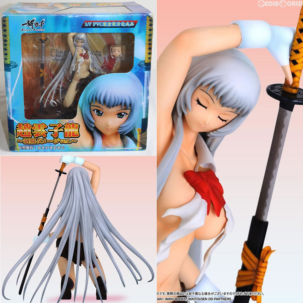 【中古即納】[FIG] 趙雲子龍(ちょううんしりゅう) 〜制服ダメージVer.〜 一騎当千 Dragon Destiny 1/7 完成品 フィギュア グリフォンエンタープライズ(20090930)