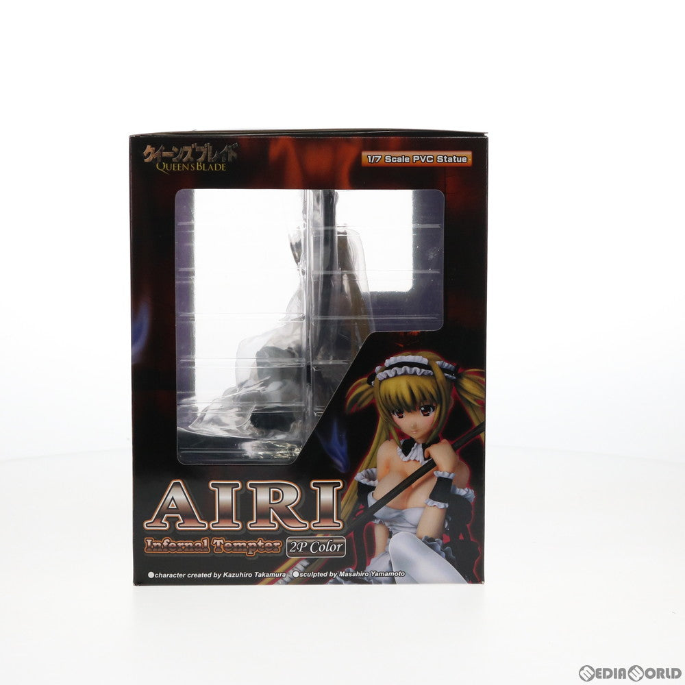 【中古即納】[お得品][箱難あり][FIG]冥土へ誘うものアイリ(座りポーズ) 2Pカラー クイーンズブレイド 1/7 完成品 フィギュア グリフォンエンタープライズ(20100421)