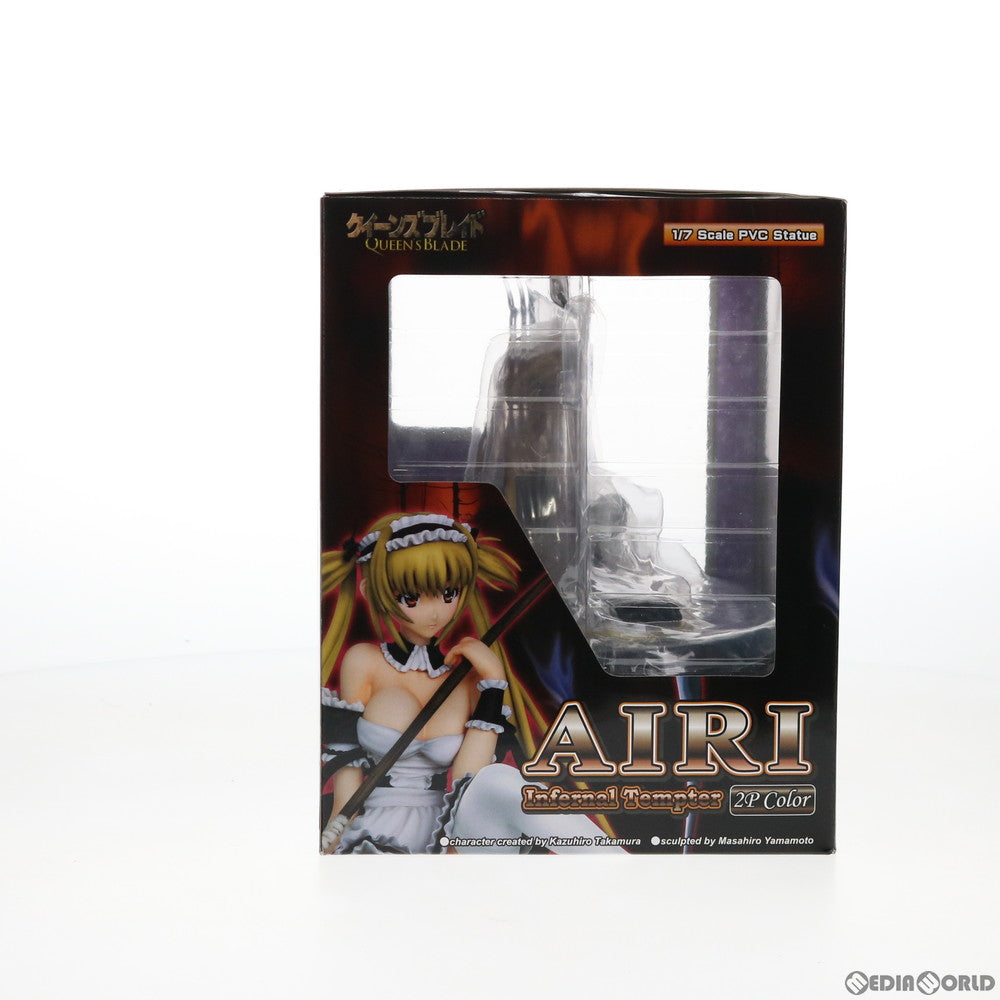 【中古即納】[FIG]冥土へ誘うものアイリ(座りポーズ) 2Pカラー クイーンズブレイド 1/7 完成品 フィギュア グリフォンエンタープライズ(20100421)