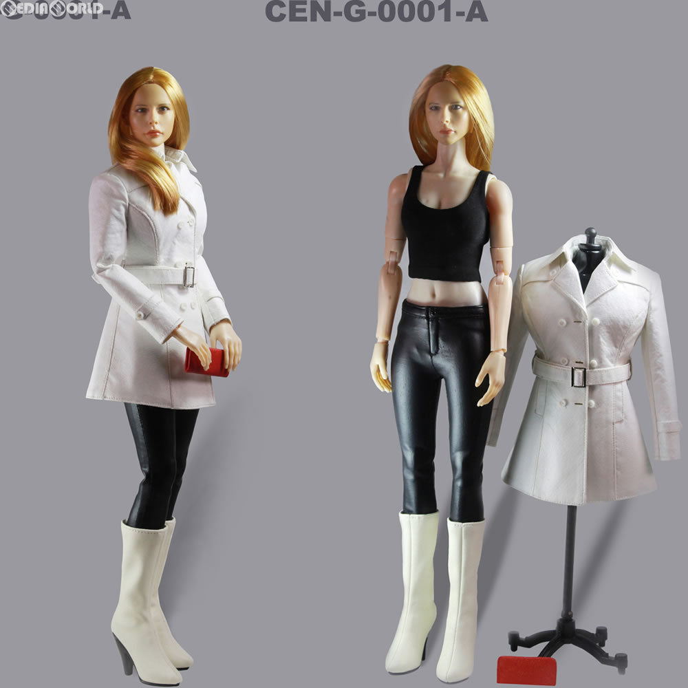 【新品即納】[FIG] 1/6 クラシック ウーマンズ レザー クロッシング セット ホワイト ドール用衣装 トイセンター(G-0001-A) (20160825)