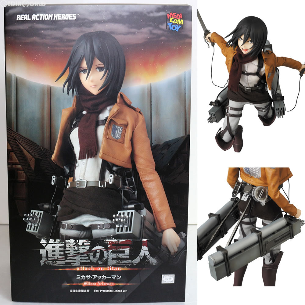【中古即納】[FIG] 初回限定特典付き リアルアクションヒーローズ No.648 RAH ミカサ・アッカーマン 進撃の巨人 完成品 フィギュア メディコム・トイ(20140821)