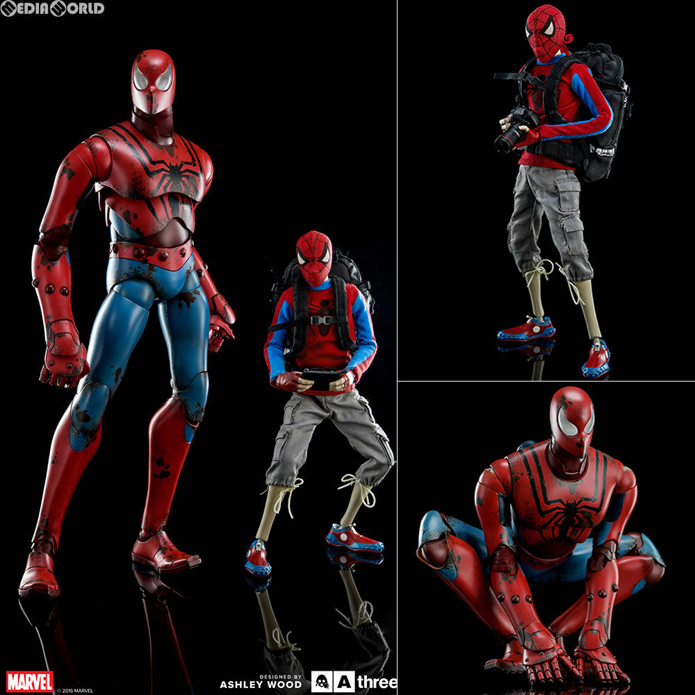 【新品即納】[FIG] PETER PARKER / SPIDER-MAN - CLASSIC EDITION(ピーター・パーカー/スパイダーマン クラシック・エディション) MARVEL(マーベル) 1/6 フィギュア threeA(スリーエー) (20170624)