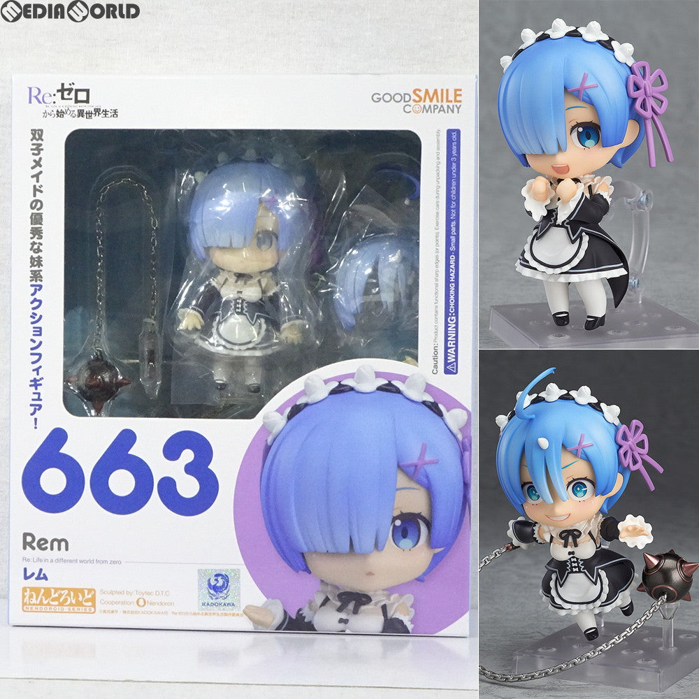 【中古即納】[FIG]ねんどろいど 663 レム Re:ゼロから始める異世界生活 完成品 可動フィギュア グッドスマイルカンパニー(20170924)