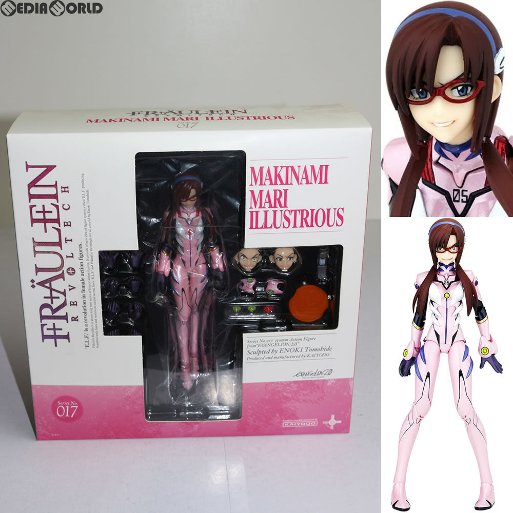 【中古即納】[FIG]フロイラインリボルテック No.017 真希波・マリ・イラストリアス ヱヴァンゲリヲン新劇場版:破 1/10 完成品 可動フィギュア 海洋堂(20100428)