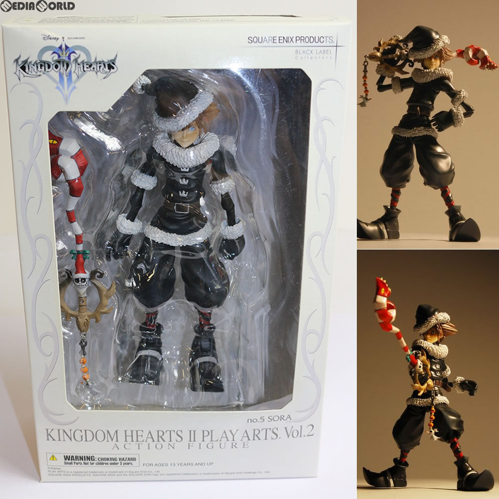【中古即納】[FIG] ソラ 〜クリスマスタウンVer.〜 KINGDOM HEARTS II(キングダム ハーツ2) 完成品 フィギュア スクウェア・エニックス(20100423)