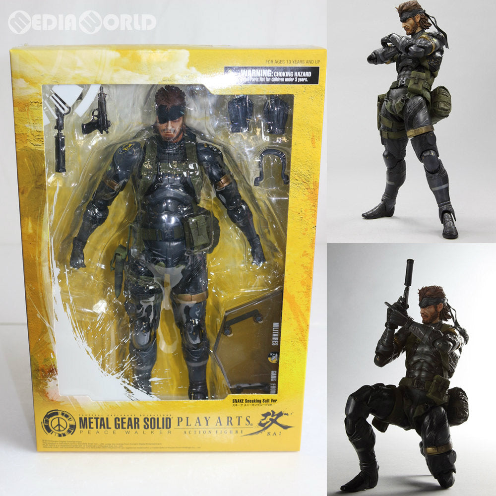 【中古即納】[FIG] PLAY ARTS改(プレイアーツ改) SNAKE Sneaking Suit Ver.(スネーク スニーキングスーツVer.) METAL GEAR SOLID PEACE WALKER 完成品 可動フィギュア スクウェア・エニックス(20100630)
