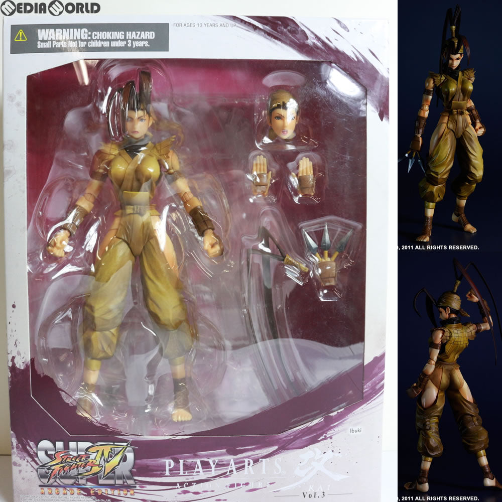 【中古即納】[FIG] PLAY ARTS改 -KAI-(プレイアーツ改) Vol.3 いぶき SUPER STREET FIGHTER IV ARCADE EDITION(スーパーストリートファイター4) 完成品 フィギュア スクウェア・エニックス(20130412)