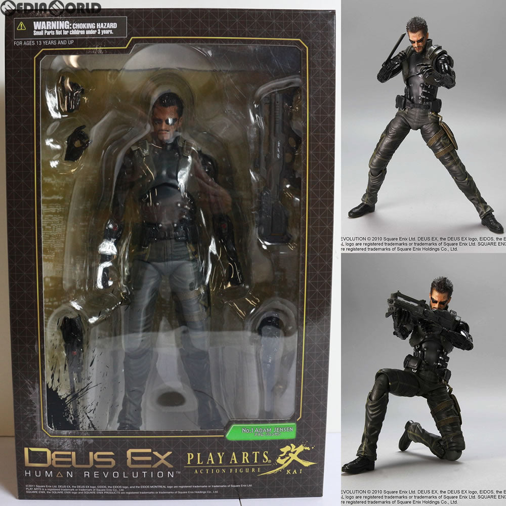 【中古即納】[FIG] PLAY ARTS改 -KAI-(プレイアーツ改) アダム・ジェンセン DeusEx:HumanRevolution(デウスエクス ヒューマンレボリューション) フィギュア スクウェア・エニックス(20110826)