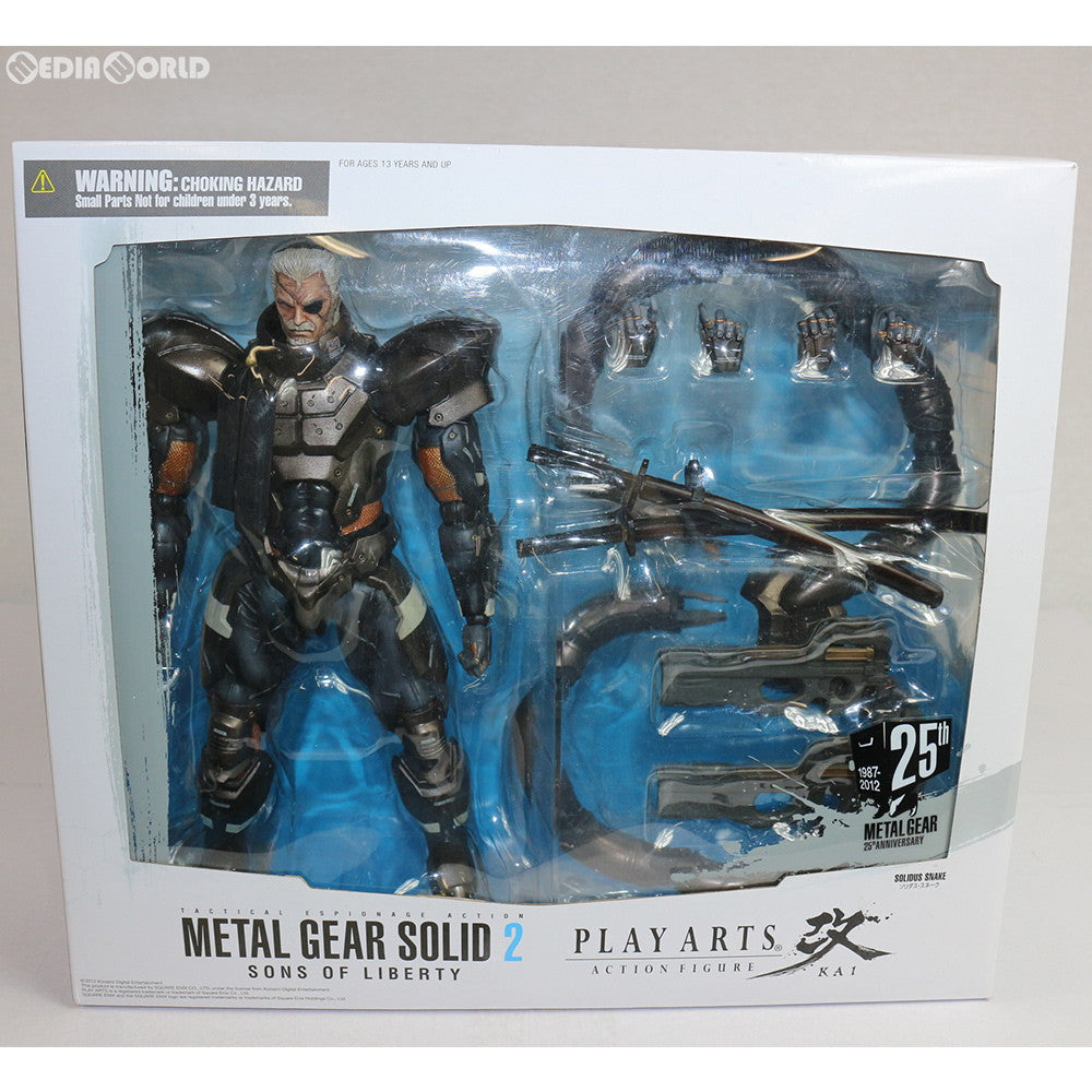 【中古即納】[FIG] PLAY ARTS改 -KAI-(プレイアーツ改) ソリダス・スネーク METAL GEAR SOLID2 SONS OF LIBERTY(メタルギアソリッド2 サンズ・オブ・リバティ) 完成品 可動フィギュア スクウェア・エニックス(20121109)