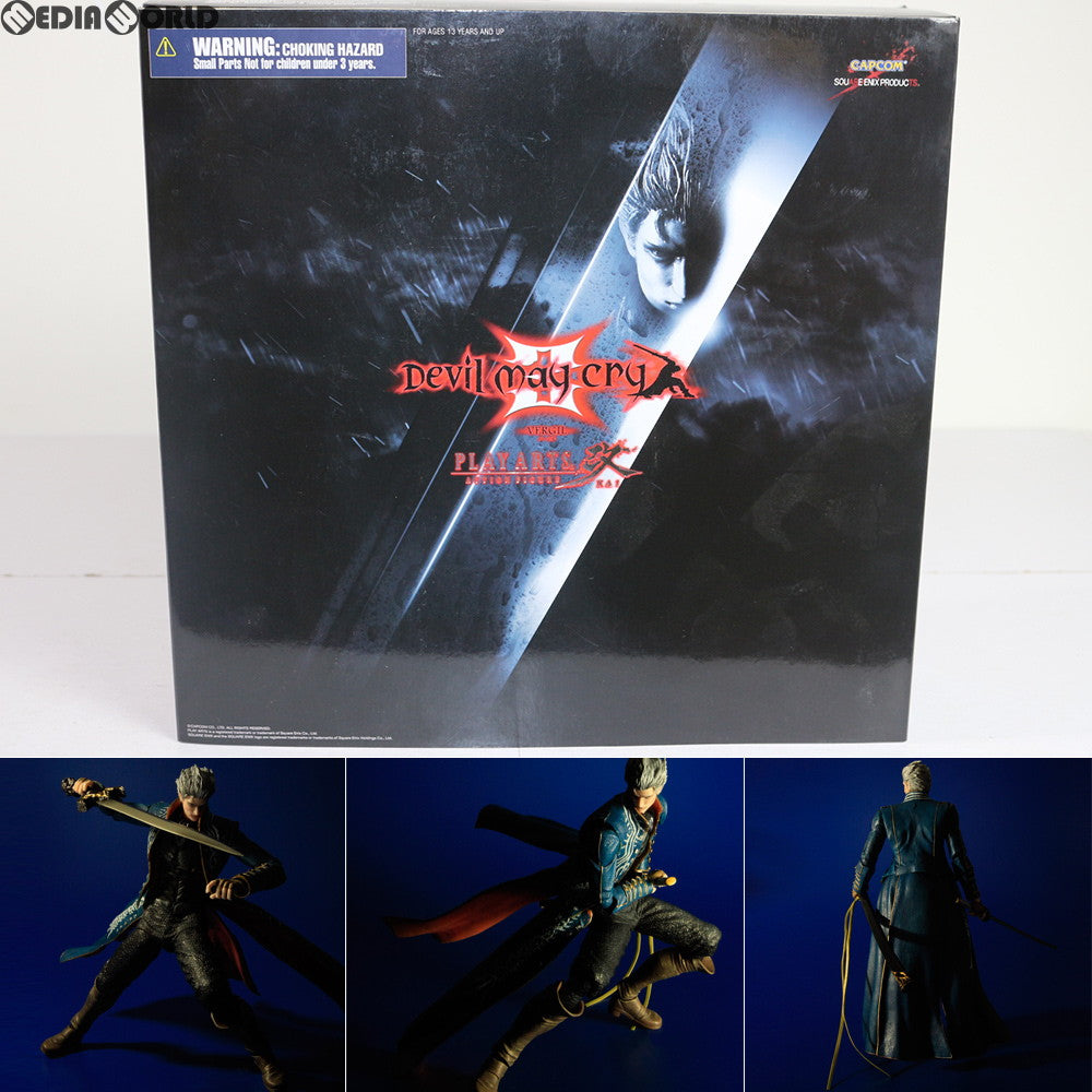 【中古即納】[FIG] PLAY ARTS改(プレイアーツ改) バージル Devil may cry3(デビルメイクライ3) 完成品 フィギュア スクウェア・エニックス(20121013)