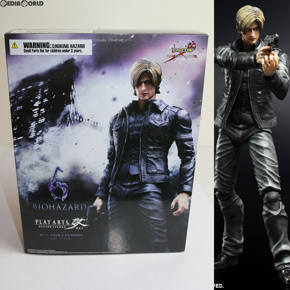 【中古即納】[FIG] PLAY ARTS改 -KAI-(プレイアーツ改) レオン・S・ケネディ バイオハザード6(BIOHAZARD 6) NONスケール完成品 フィギュア スクウェア・エニックス(20130930)