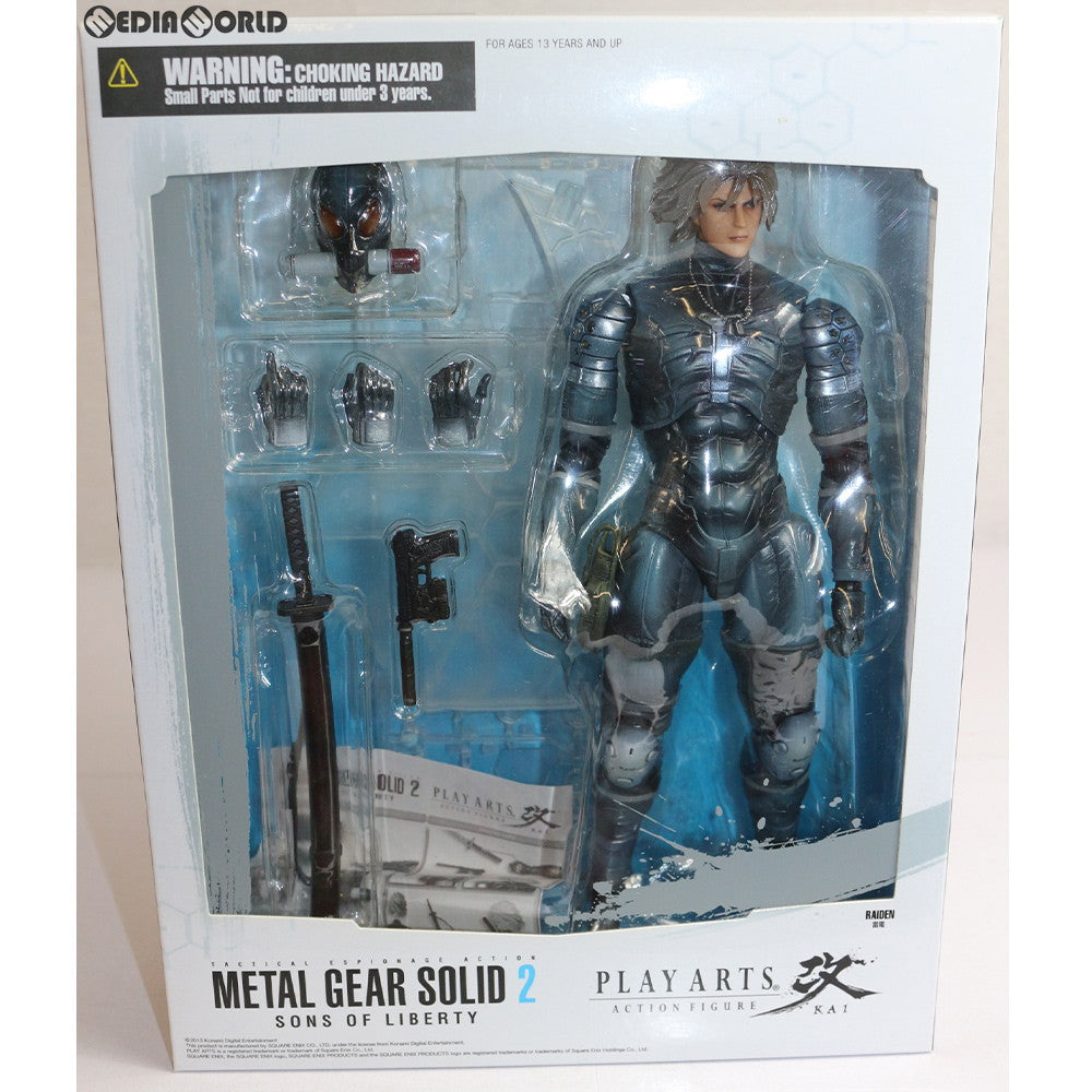 【中古即納】[FIG] PLAY ARTS改 -KAI-(プレイアーツ改) 雷電 METAL GEAR SOLID2 SONS OF LIBERTY(メタルギアソリッド2 サンズ・オブ・リバティ) 完成品 可動フィギュア スクウェア・エニックス(20130930)