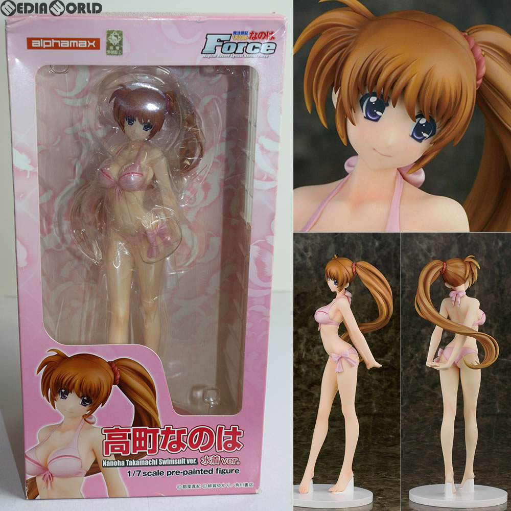 【中古即納】[FIG] 高町なのは(たかまちなのは) 水着ver. 魔法戦記リリカルなのはForce(フォース) 1/6 完成品 フィギュア(AX-0065) アルファマックス(20130216)
