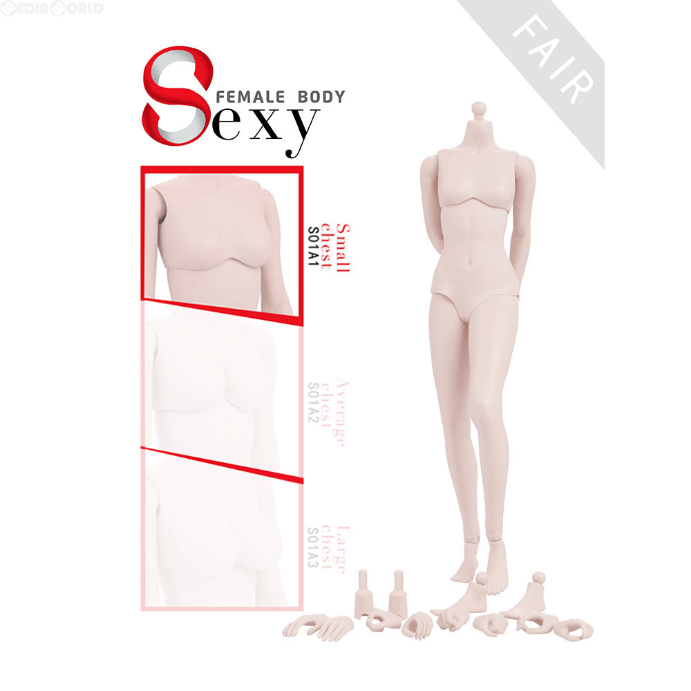 【新品即納】[FIG] 1/6 ラバー ジョイント 女性素体 白肌 スモールバスト ドール用素体(S01A1) セクシー(20200125)