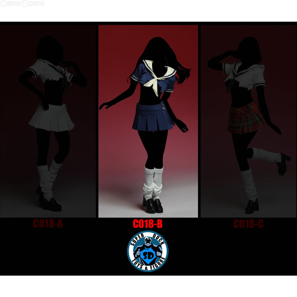 【新品即納】[FIG] 1/6 女性用 セクシー セーラー服 セット ネイビー ドール用衣装(C018-B) スーパーダック(20170202)