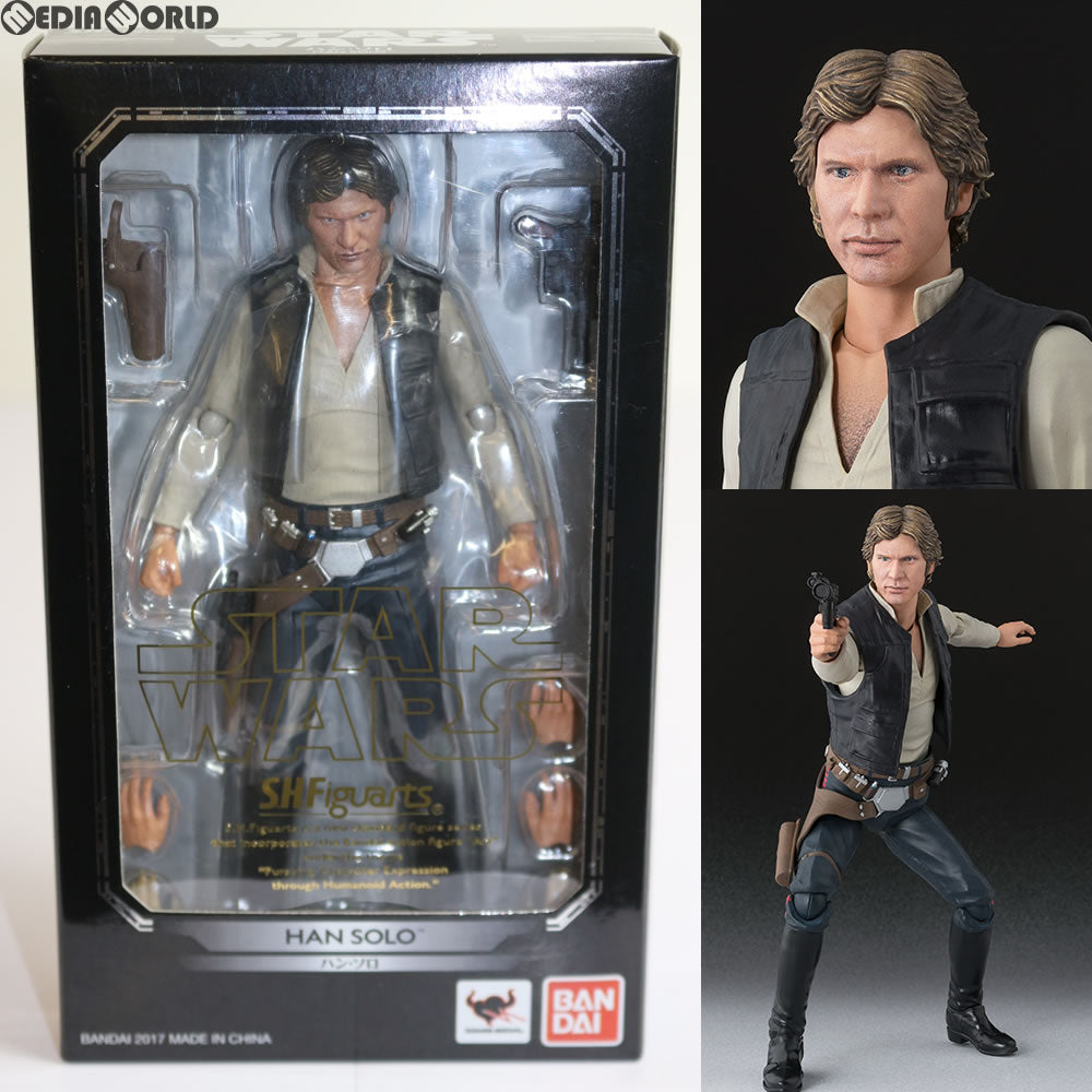 【中古即納】[FIG] S.H.Figuarts(フィギュアーツ) ハン・ソロ(A NEW HOPE) STAR WARS(スター・ウォーズ) 完成品 可動フィギュア バンダイ(2018年6月)