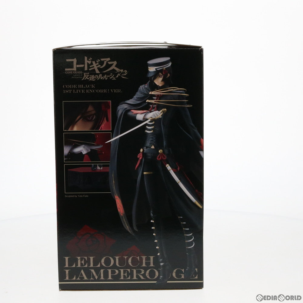 【中古即納】[FIG]ARTFX J ルルーシュ CODE BLACK 1st Live Encore! ver. コードギアス 反逆のルルーシュ R2 1/8 完成品 フィギュア(PP677) コトブキヤ(20170226)