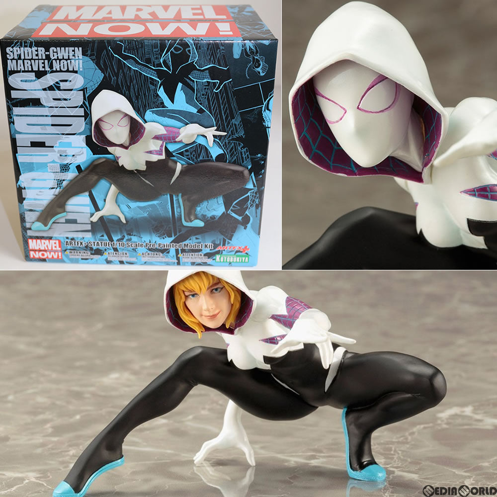 【中古即納】[FIG]ARTFX+ スパイダーグウェン MARVEL NOW!(マーベルナウ!) 1/10簡易組立キット フィギュア(MK210) コトブキヤ(20170401)