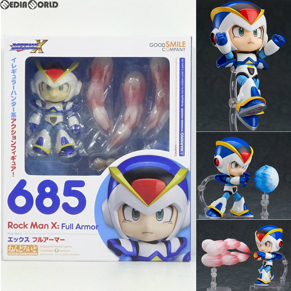 【中古即納】[FIG]ねんどろいど 685 エックス フルアーマー ロックマンX 完成品 フィギュア グッドスマイルカンパニー(20170630)