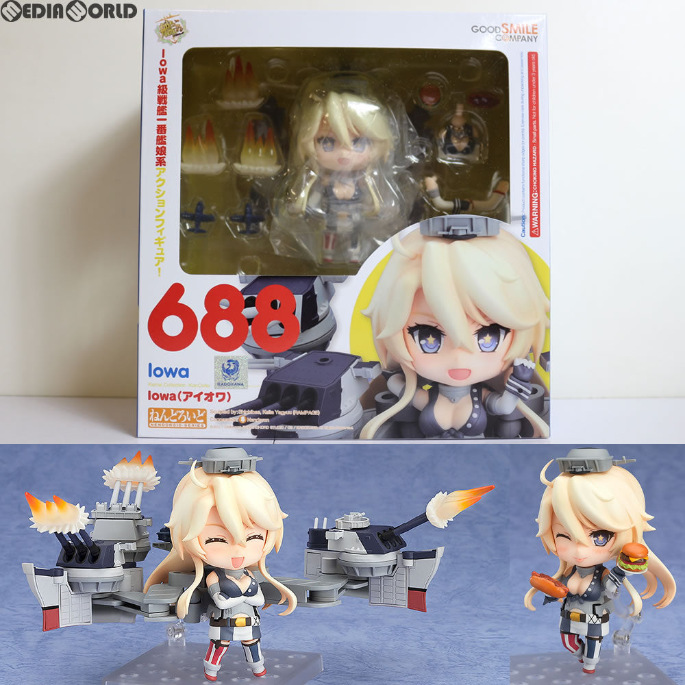 【中古即納】[FIG]ねんどろいど 688 Iowa(アイオワ) 艦隊これくしょん -艦これ- 完成品 可動フィギュア グッドスマイルカンパニー(20170422)