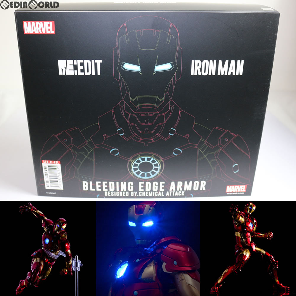 【中古即納】[FIG] (再販) RE:EDIT IRON MAN(アイアンマン) #01 Bleeding Edge Armor(ブリーディングエッジアーマー) 完成品 フィギュア 千値練(せんちねる) (20170422)