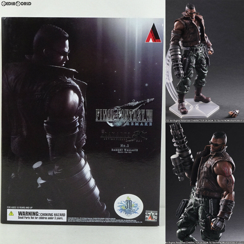 【中古即納】[FIG] PLAY ARTS改(プレイアーツ改) No.2 バレット・ウォーレス FINAL FANTASY VII REMAKE(ファイナルファンタジー7リメイク) 完成品 フィギュア スクウェア・エニックス(20170504)