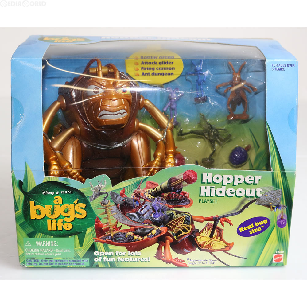 【中古即納】[FIG] Hopper Hideout Playset(ホッパー ハイドアウト プレイセット) a bug's life(バグズライフ) 完成品 フィギュア マテル(19981231)