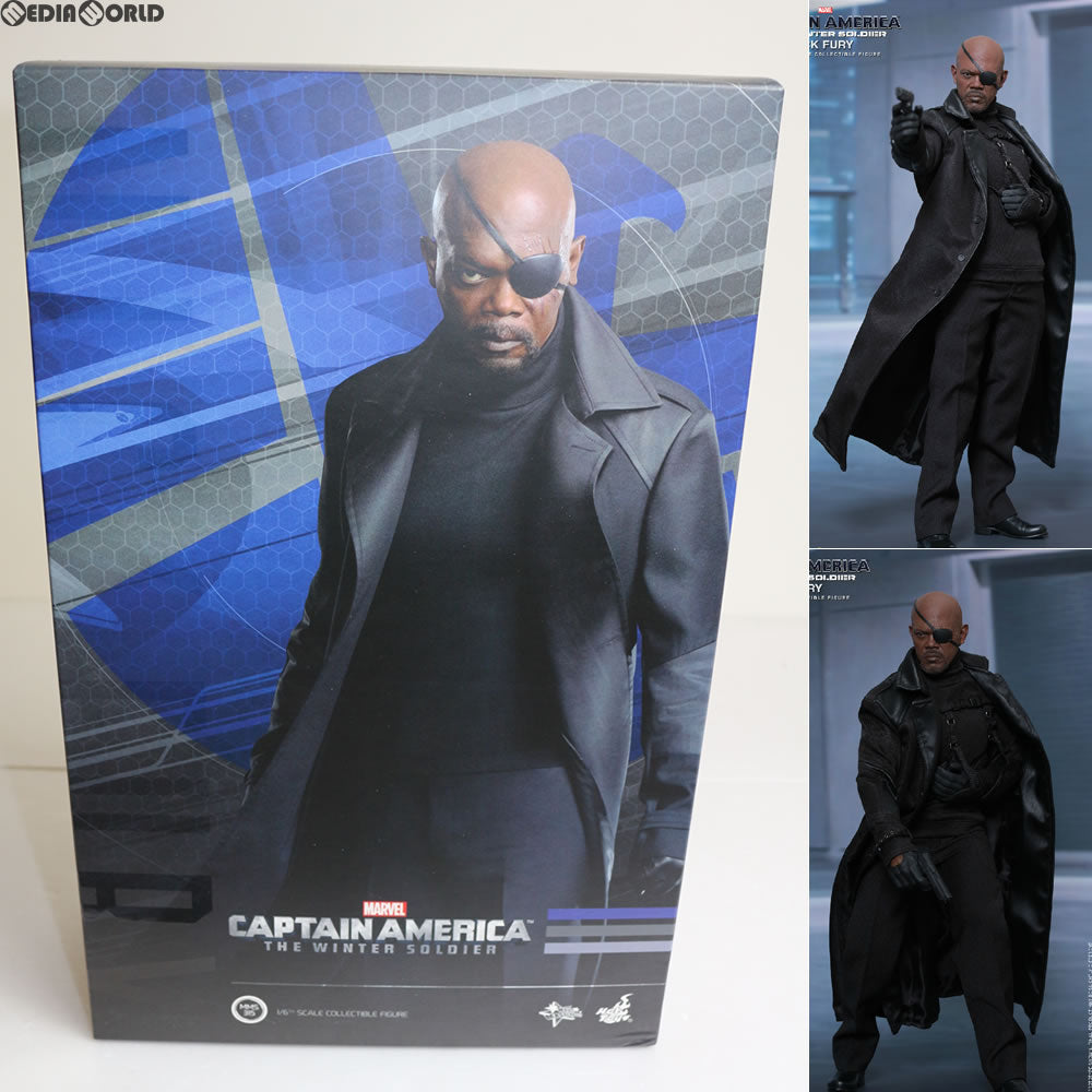 【中古即納】[FIG] ムービー・マスターピース ニック・フューリー キャプテン・アメリカ/ウィンター・ソルジャー 1/6スケール フィギュア(MM#315) ホットトイズ(20150527)