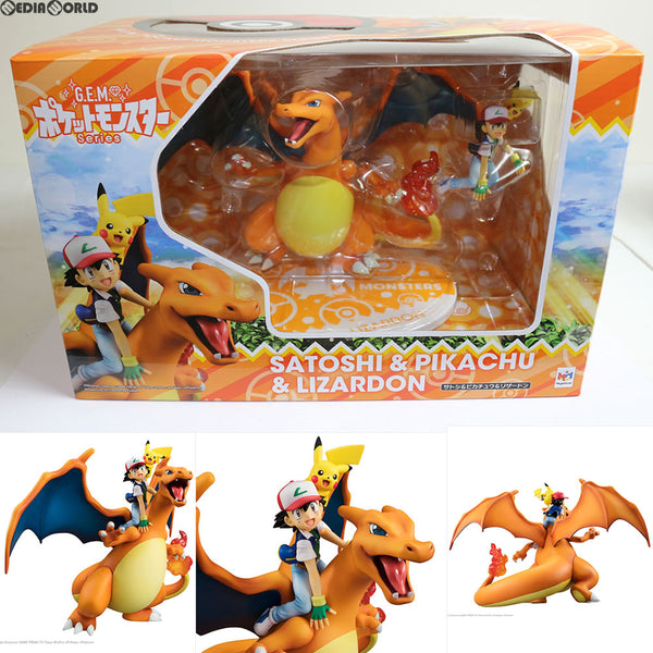 [FIG]G.E.M.シリーズ サトシ&ピカチュウ&リザードン ポケットモンスター 完成品 フィギュア メガハウス