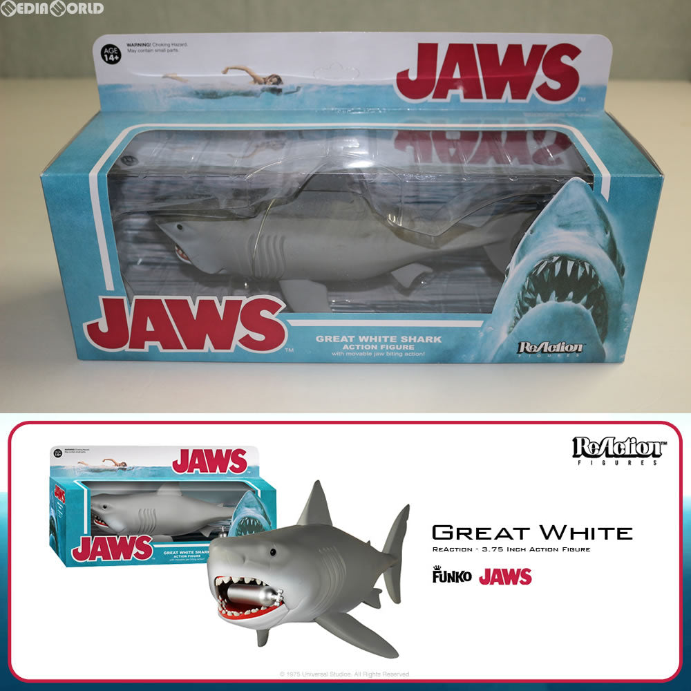 【中古即納】[FIG] リ・アクション 『ジョーズ』シリーズ1 ホオジロザメ 3.75インチ アクションフィギュア FUNKO(ファンコ) (20160129)