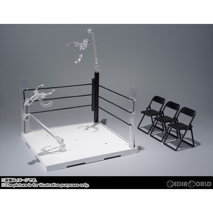 【中古即納】[FIG] 魂STAGE(魂ステージ) ACT.リングコーナー(ニュートラルコーナー) &パイプ椅子セット フィギュア用アクセサリ バンダイ(20170728)