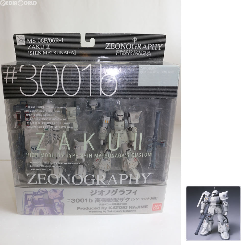 【中古即納】[FIG] ZEONOGRAPHY(ジオノグラフィー) #3001b MA-06R-1A 高機動型ザクII シン・マツナガ大尉専用機 機動戦士ガンダム MSV 完成品 フィギュア バンダイ(20031128)
