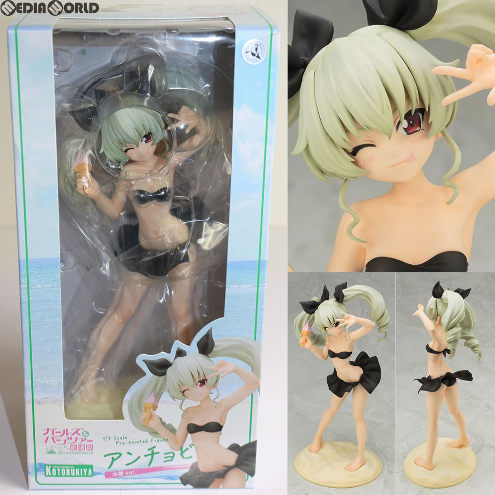 【中古即納】[FIG]アンチョビ 水着ver. ガールズ＆パンツァー 劇場版 1/7 完成品 フィギュア(PP698) コトブキヤ(20170820)