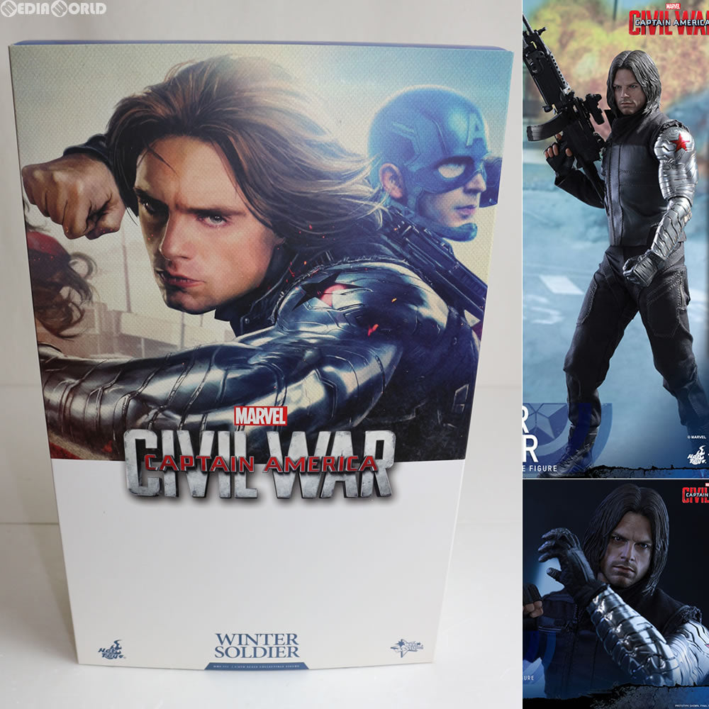 【中古即納】[FIG] ムービー・マスターピース ウィンター・ソルジャー シビル・ウォー/キャプテン・アメリカ 1/6 完成品 可動フィギュア(MM#351) ホットトイズ(20170131)