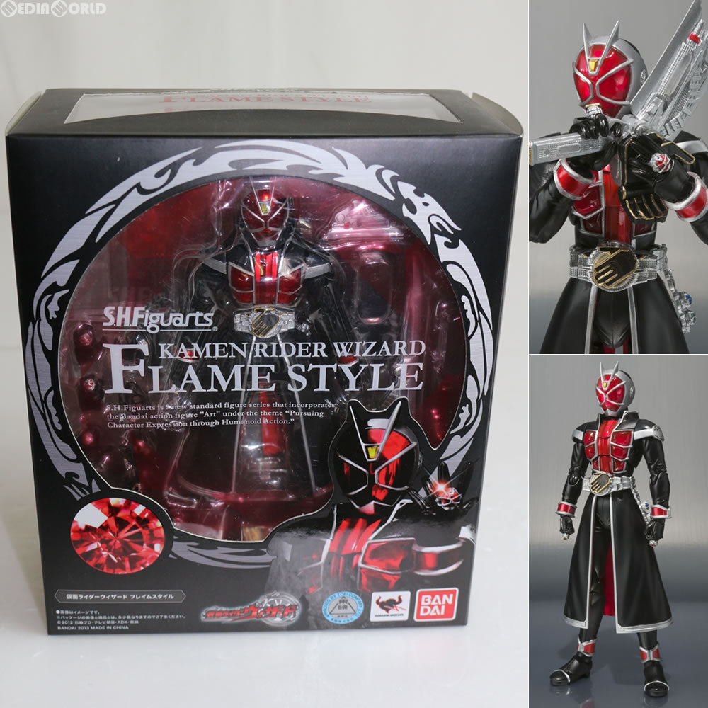 【中古即納】[FIG] S.H.Figuarts(フィギュアーツ) 仮面ライダーウィザード フレイムスタイル 完成品 可動フィギュア バンダイ(20130209)