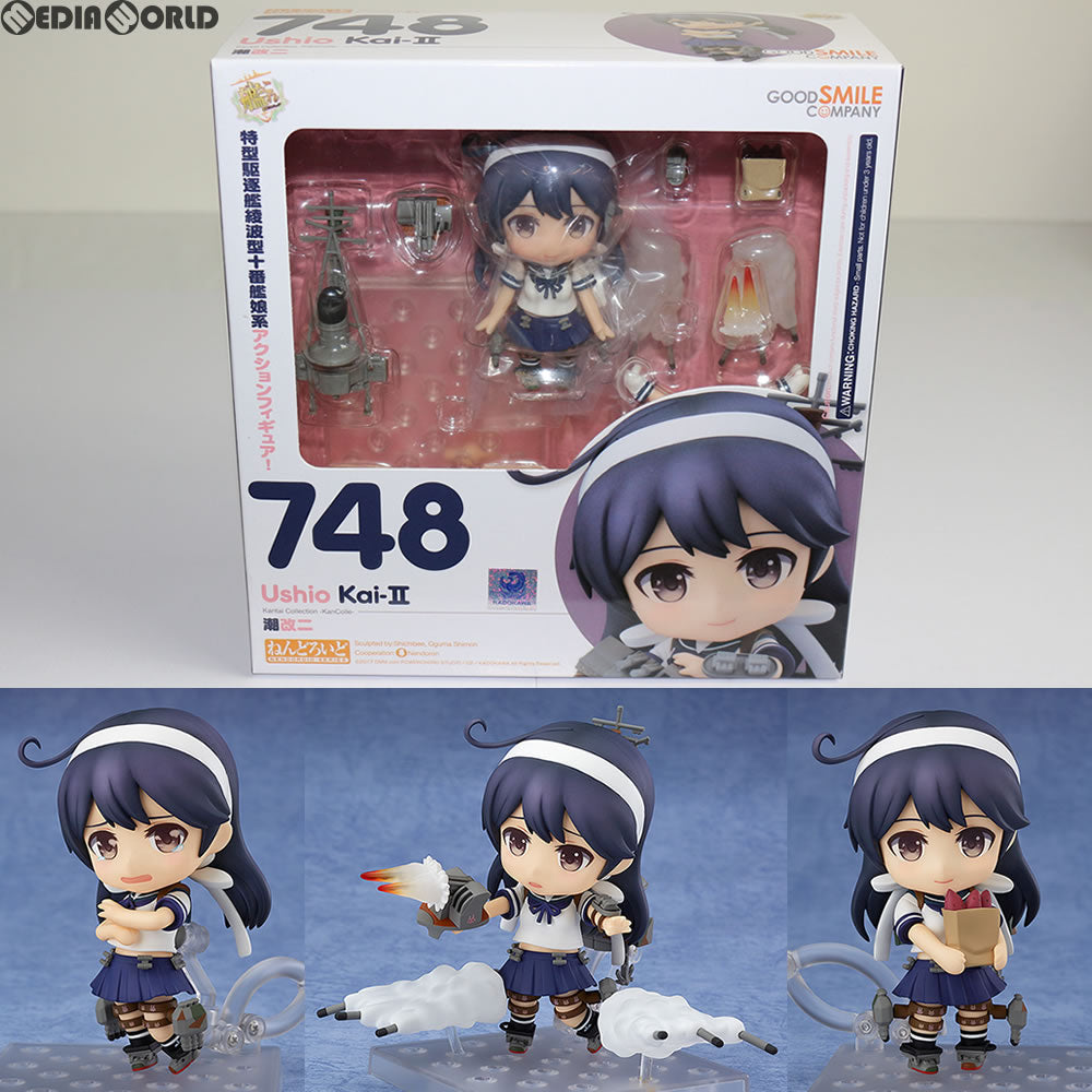 【中古即納】[FIG]ねんどろいど 748 潮改二(うしおかいに) 艦隊これくしょん ‐艦これ‐ 完成品 可動フィギュア グッドスマイルカンパニー(20170921)