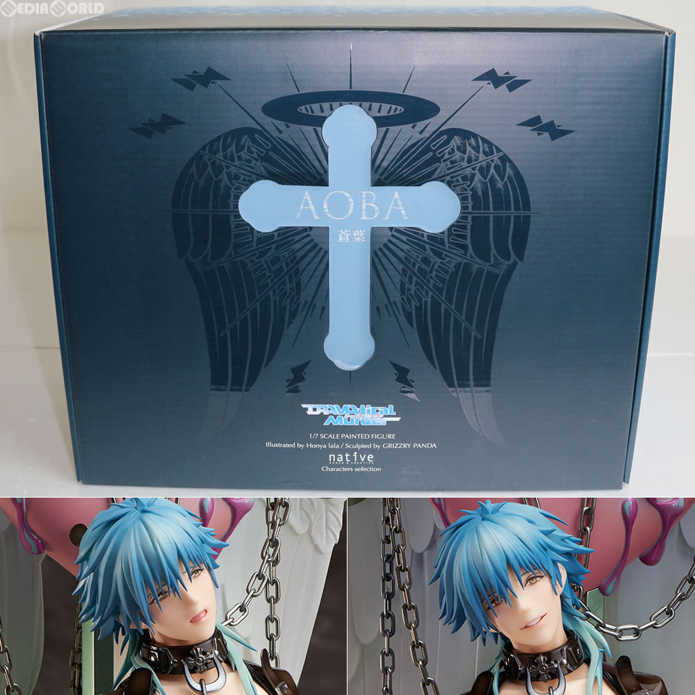 【中古即納】[FIG]ポストカード付属 ネイティブオンラインショップ限定 蒼葉(あおば) DRAMAtical Murder(ドラマティカルマーダー) 1/7完成品 フィギュア ネイティブ(20170121)