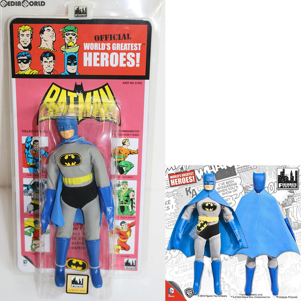 【中古即納】[FIG] ワールドグレイテストヒーローズ/ DCコミックス クレスゲ スタイル レトロ 8インチ アクションフィギュア シリーズ3 バットマン フィギュアズトイ(20160229)