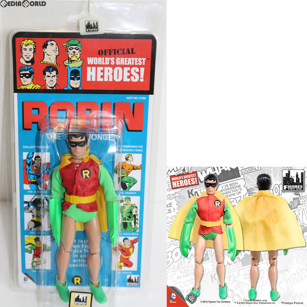 【中古即納】[FIG] ワールドグレイテストヒーローズ/ DCコミックス クレスゲ スタイル レトロ 8インチ アクションフィギュア シリーズ3 ロビン フィギュアズトイ(20160229)