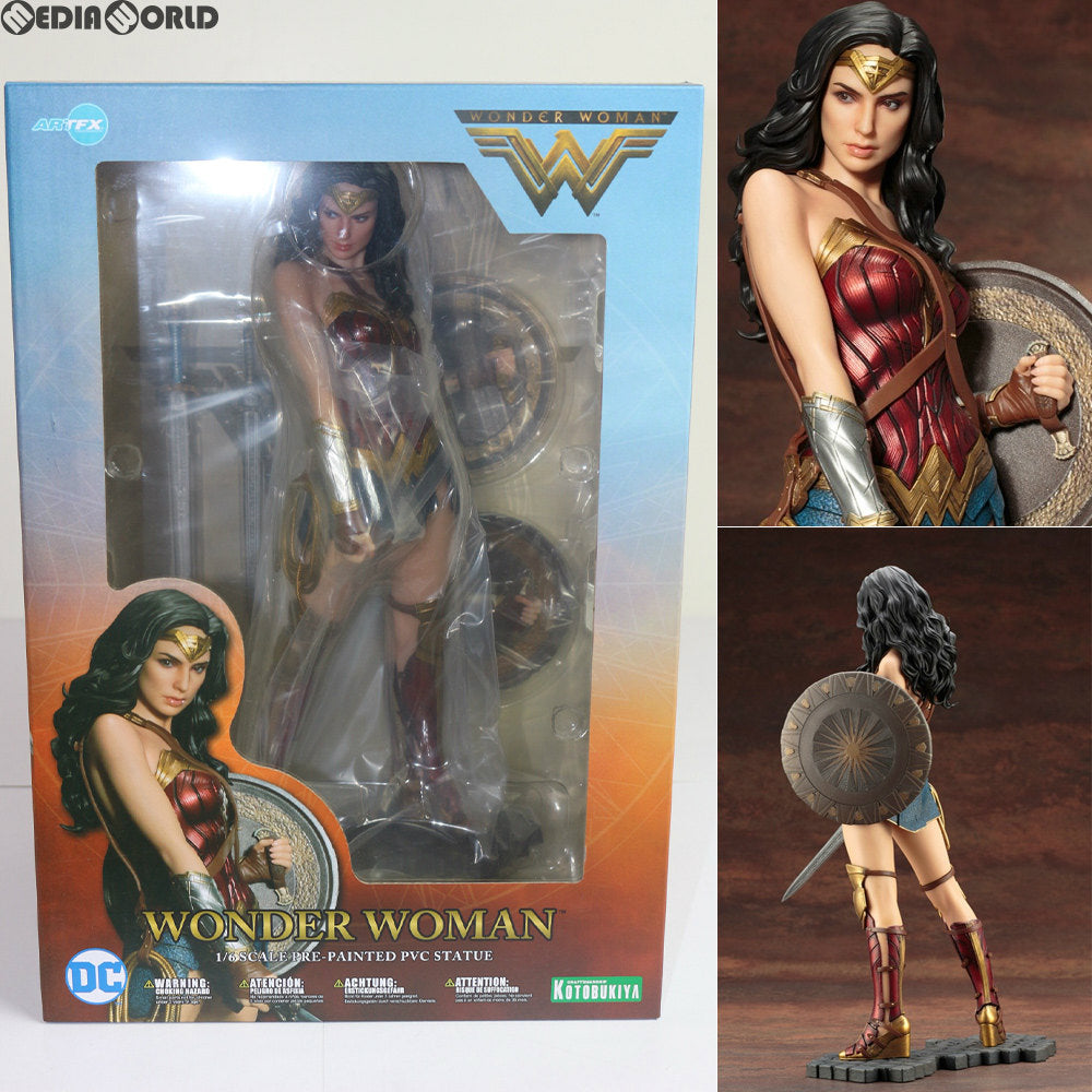 【中古即納】[FIG]初回特典付 ARTFX ワンダーウーマン -WONDER WOMAN- DC UNIVERSE(DCユニバース) 1/6 完成品 フィギュア(SV191) コトブキヤ(20170728)