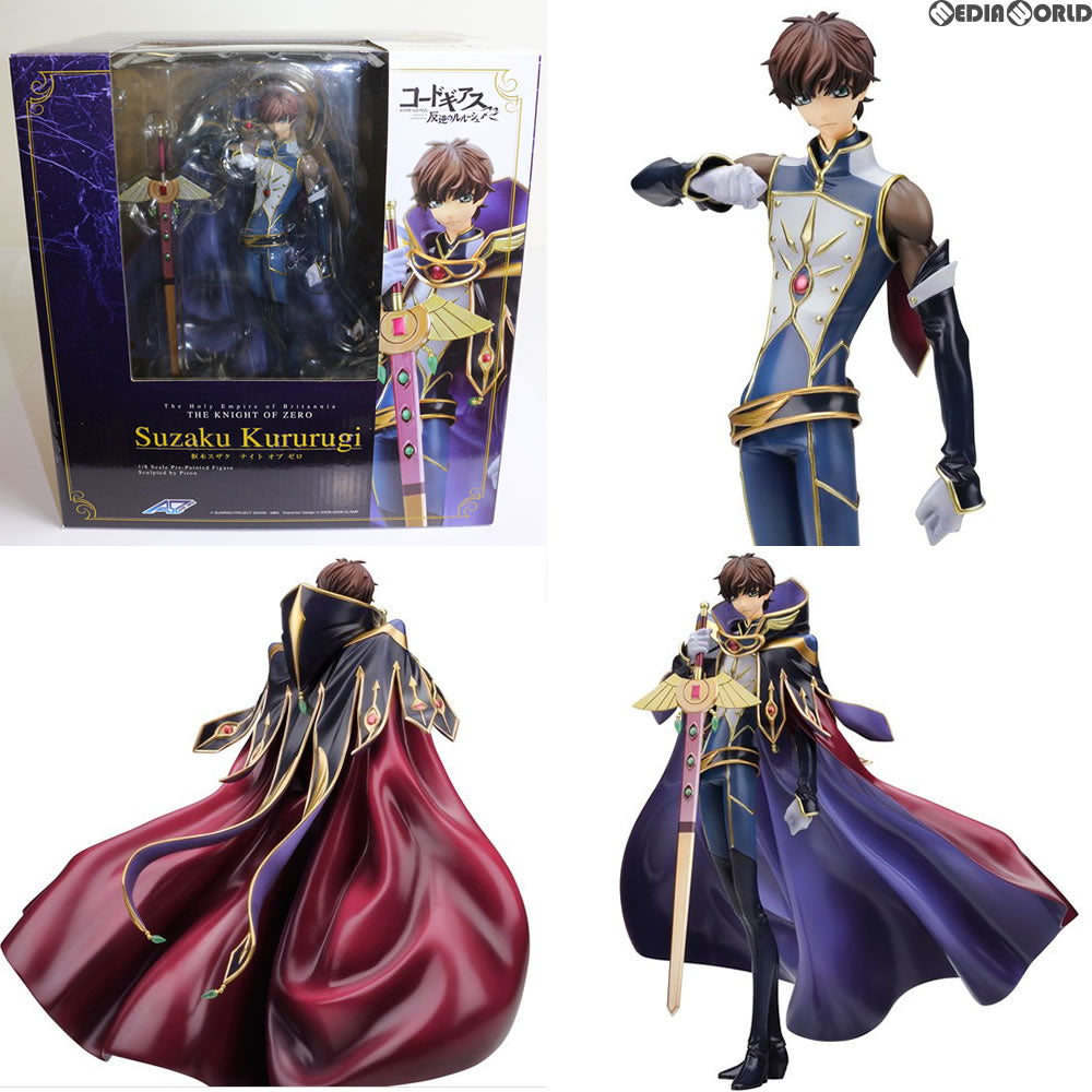 【中古即納】[FIG] 枢木スザク(くるるぎスザク) ナイト オブ ゼロ コードギアス 反逆のルルーシュR2 1/8完成品 フィギュア アルファオメガ(20120429)