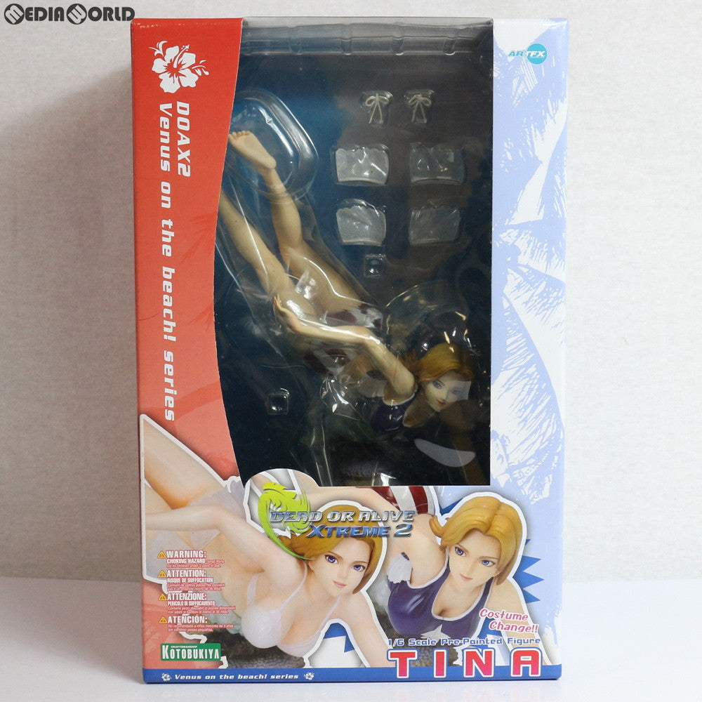 【中古即納】[未開封][FIG]DOAX2 Venus on the beach! ティナ DEAD OR ALIVE Xtreme 2(デッド オア アライブ エクストリーム2) 1/6 完成品 フィギュア(PP185) コトブキヤ(20080430)