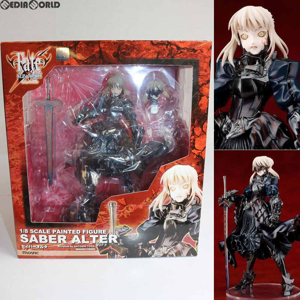 【中古即納】[FIG] (再販) セイバーオルタ Fate/stay night(フェイト/ステイナイト) 1/8 完成品 フィギュア ムービック(20110428)