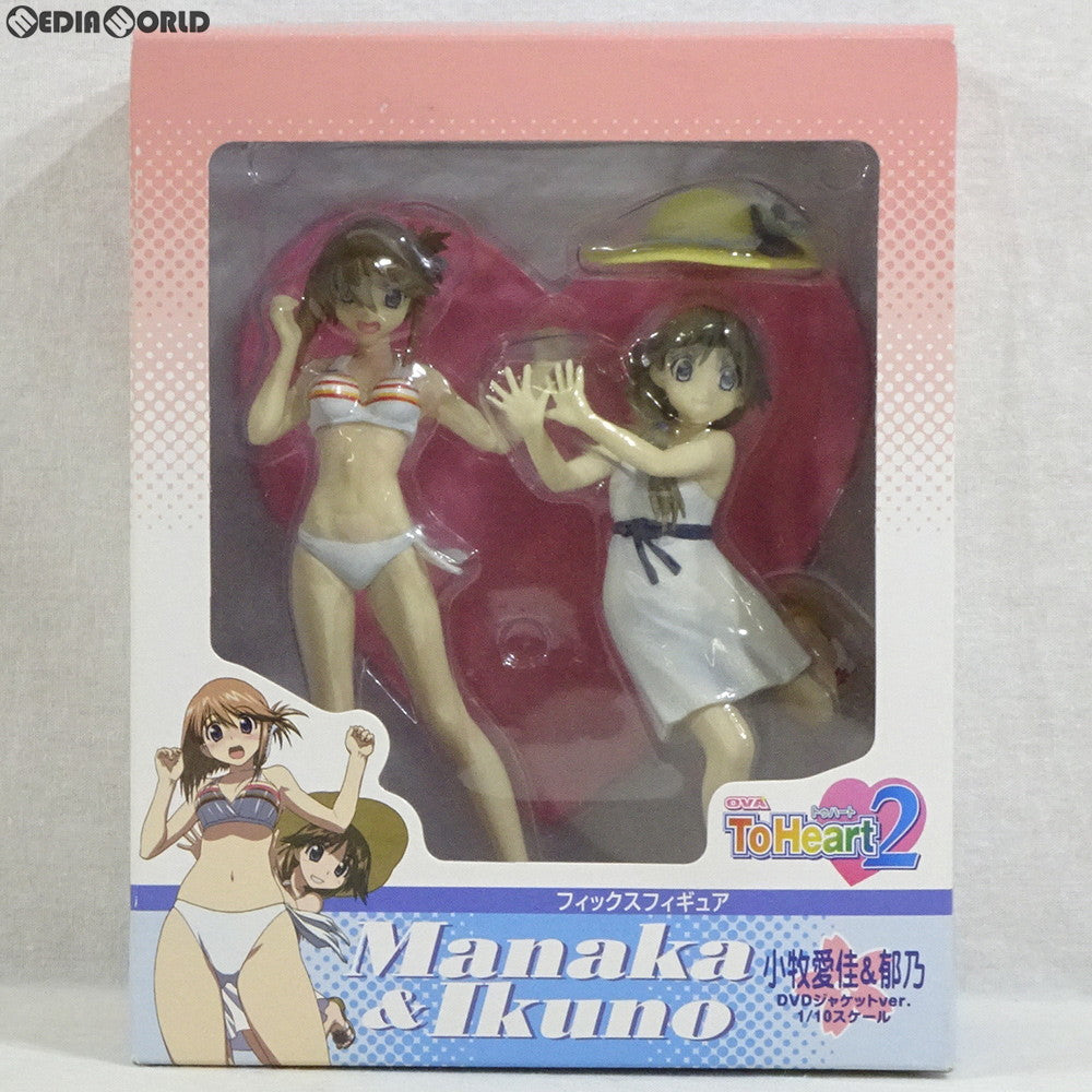 【中古即納】[FIG] 小牧愛佳&郁乃(こまきまなか&いくの) DVDジャケットver. OVA ToHeart2(トゥハート2) 1/10 完成品 フィックスフィギュア タキ・コーポレーション(20080724)