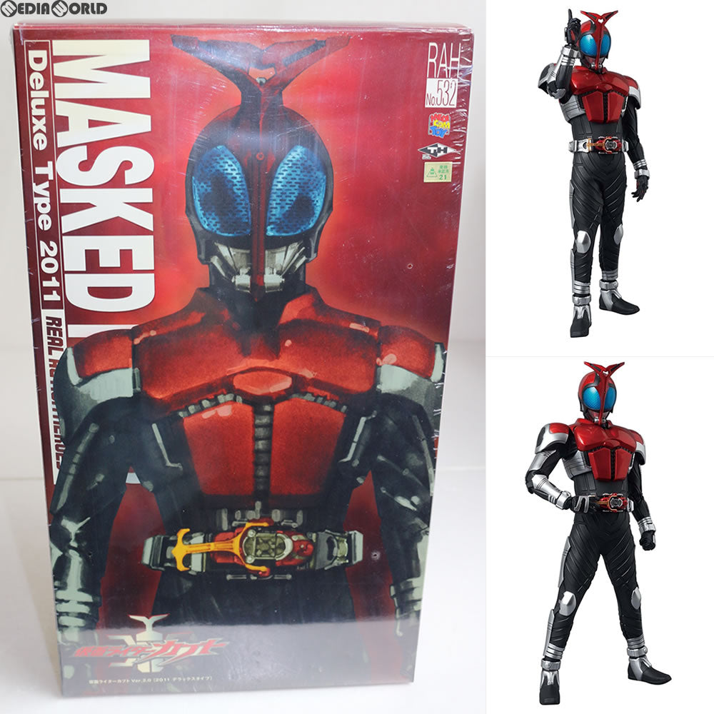 【中古即納】[FIG] リアルアクションヒーローズ No.532 RAH DX 仮面ライダーカブト(ライダーフォーム) Ver.2.0 完成品 フィギュア タイムハウス(メディコム・トイ) (20110928)
