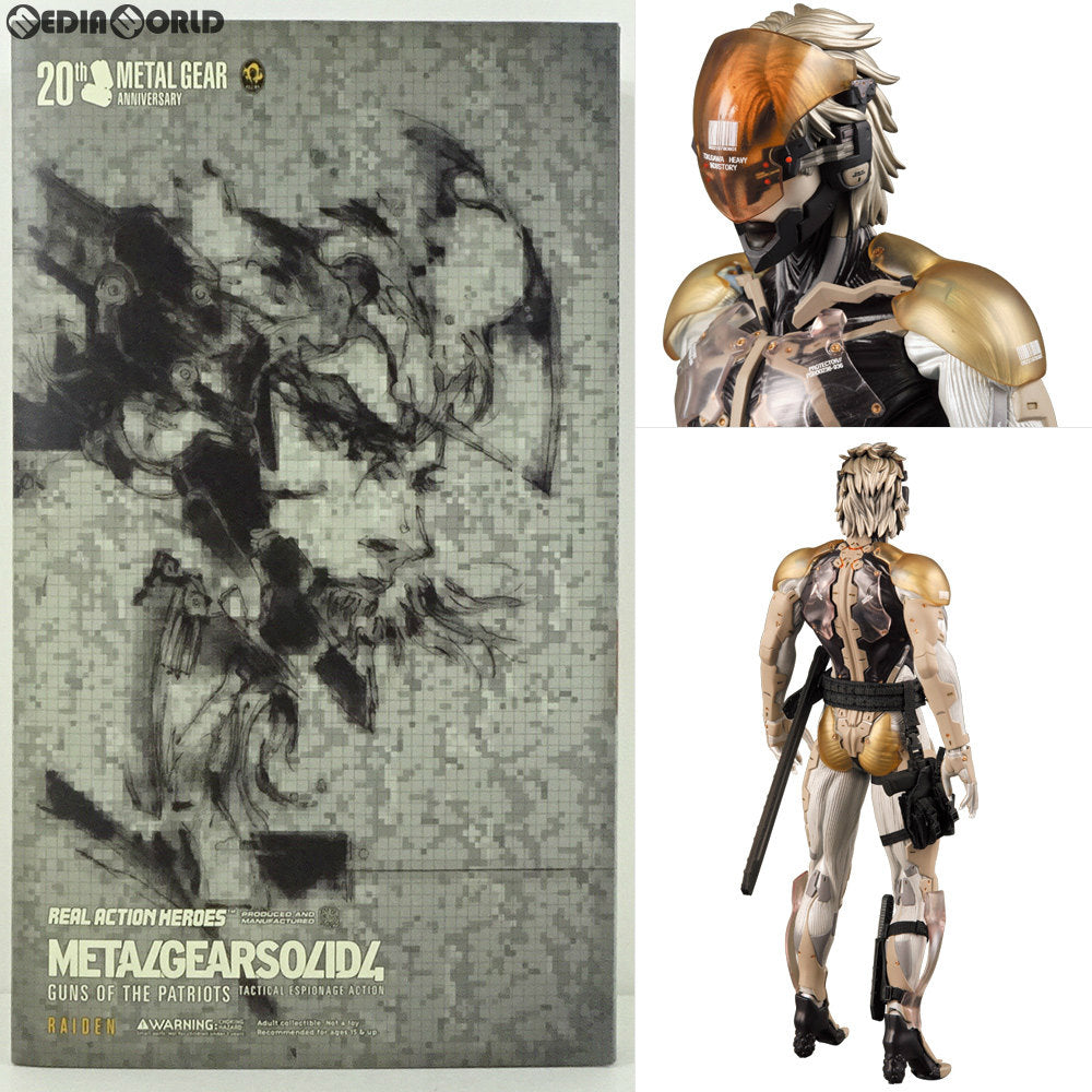【中古即納】[FIG] リアルアクションヒーローズ No.360 RAH RAIDEN(ライデン) (MGS4 Ver.) METAL GEAR SOLID 4 GUNS OF THE PATRIOTS(メタルギアソリッド4 ガンズ・オブ・ザ・パトリオット) 完成品 可動フィギュア メディコム・トイ(20080831)