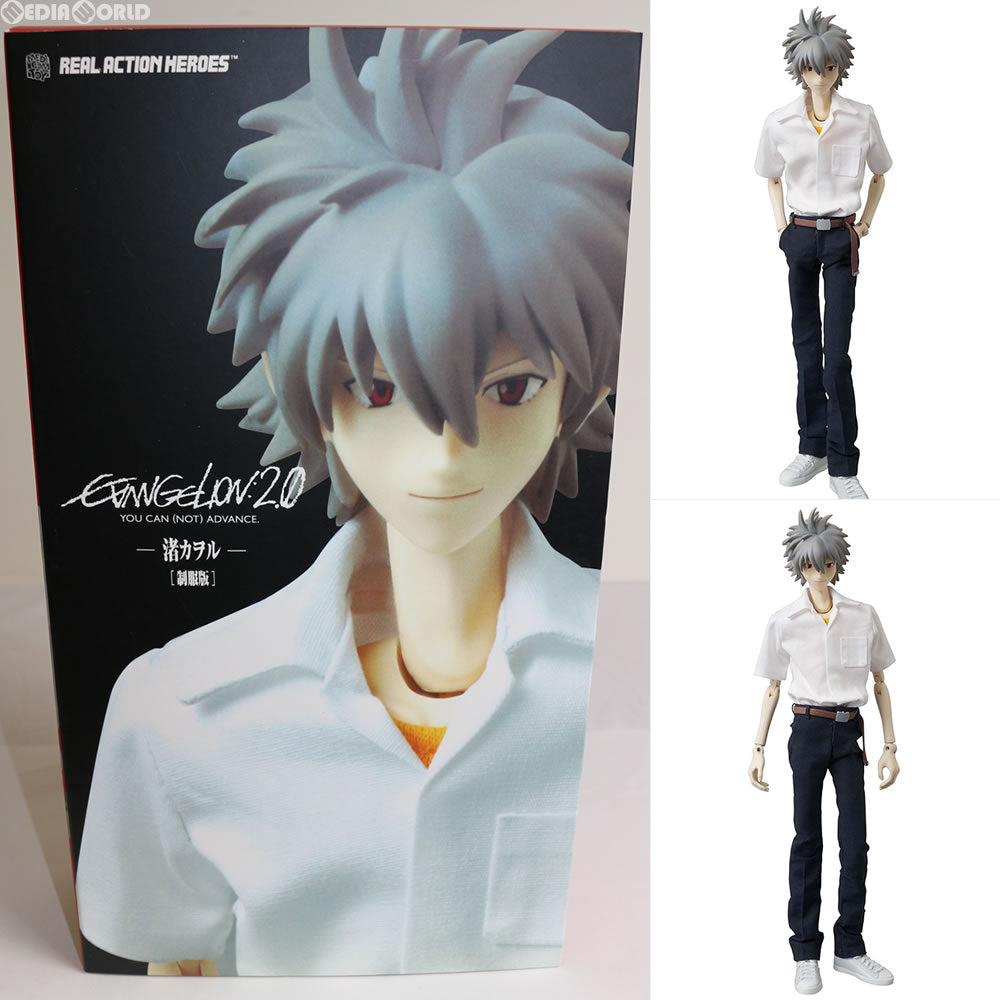【中古即納】[FIG] リアルアクションヒーローズ No.585 RAH 渚カヲル(制服版) ヱヴァンゲリヲン新劇場版:破 完成品 可動フィギュア メディコム・トイ(20121031)